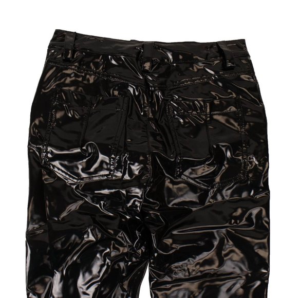 UNRAVEL PROJECT Black Patent Skinny Pants Size S $1330 - Picture 4 of 4